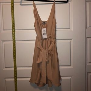 Light Pink/Beige Chiffon Dress